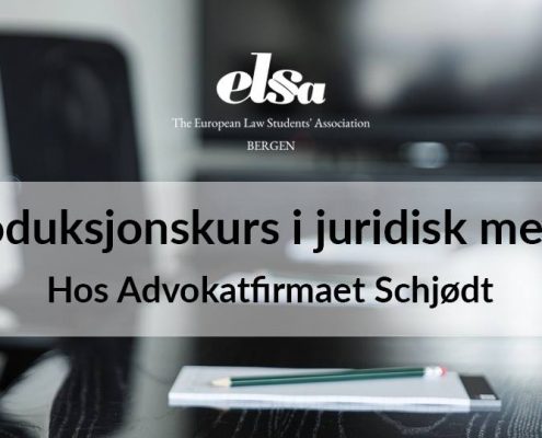 Introduksjonskurs i juridisk metode hos Advokatfirmaet Schjødt